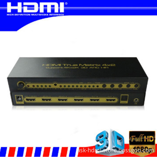 HDMI Matrix 4x2 Real HDMI 1.4V